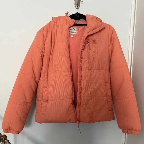 Billabong Pink Puffy Jacket Size Small - Picture 1 of 2